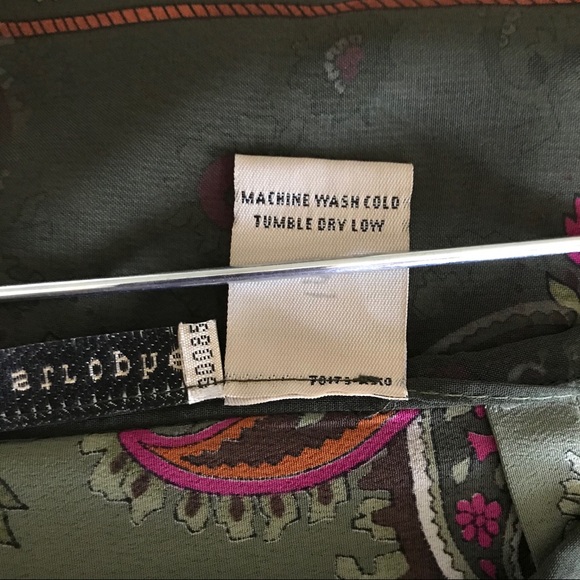 Apostrophe Sheer Overlay Pencil Skirt Paisley - Picture 6 of 8